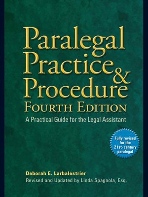 Paralegal Practice & Procedure - ebook